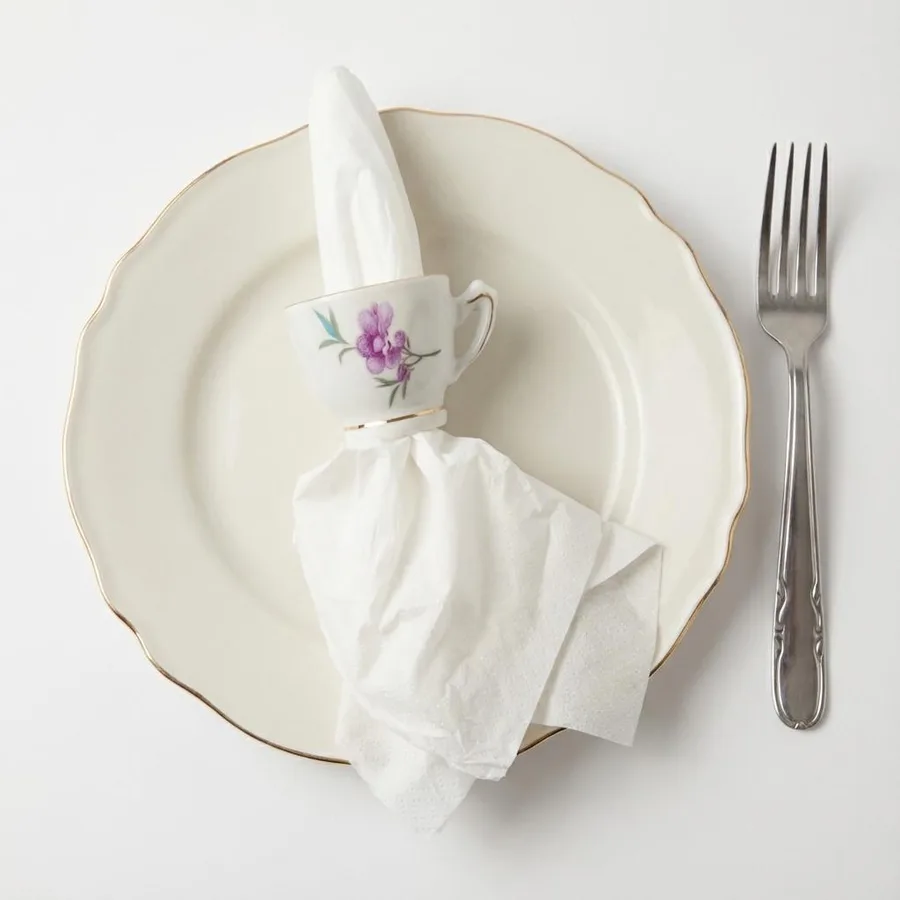 חבק יחיד למפיות מספל פורצלן וינטג'