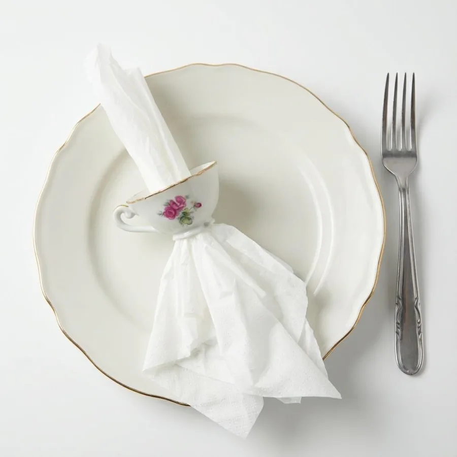 חבק יחיד למפיות מספל פורצלן וינטג'