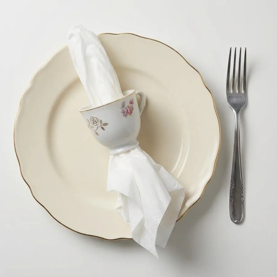 חבק יחיד למפיות מספל פורצלן וינטג'