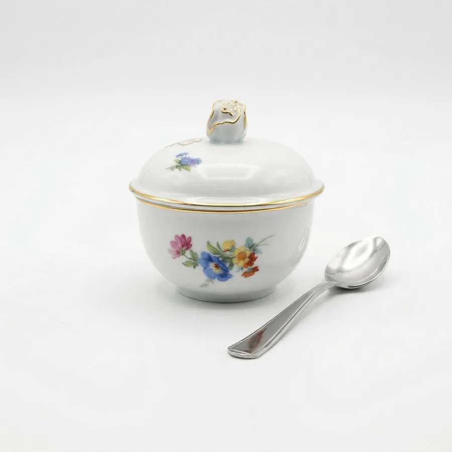 כלי לסוכר מפורצלן חלק מסרוויס חן