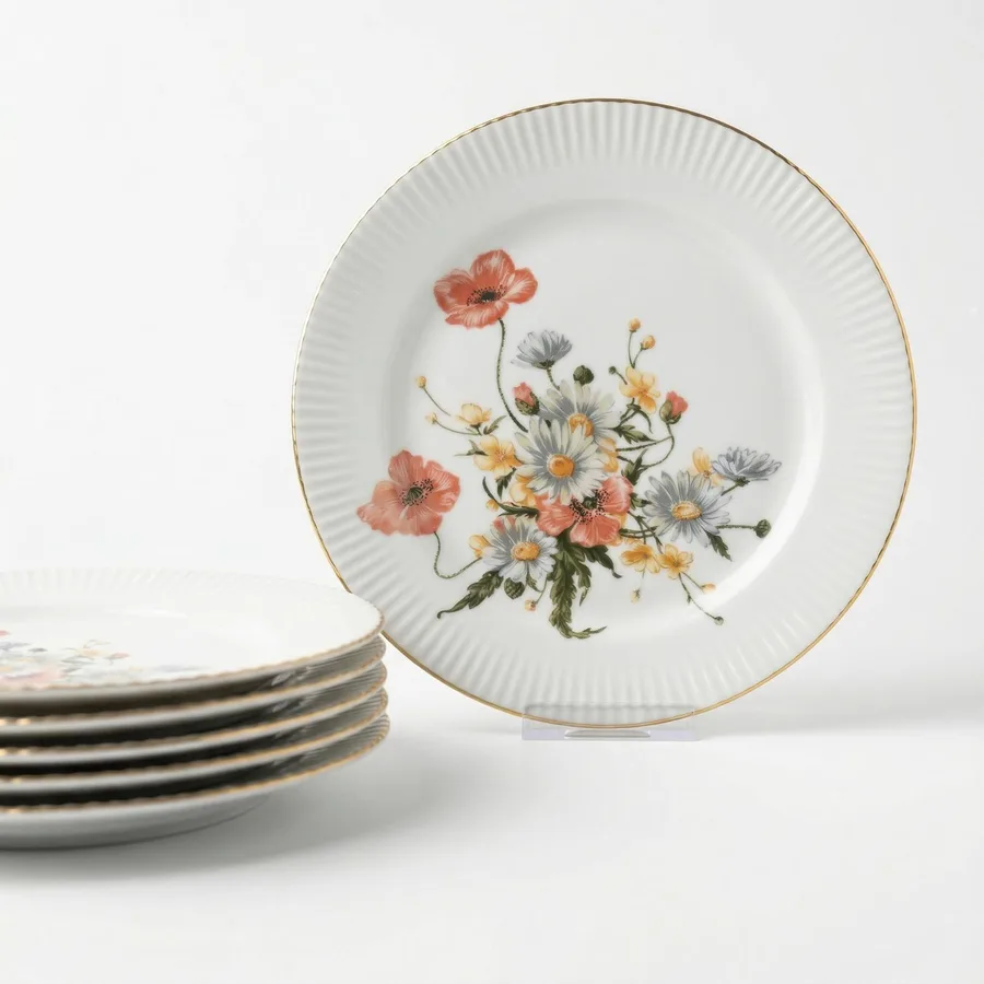 צלחת קוטר 19.5 ס"מ מפורצלן