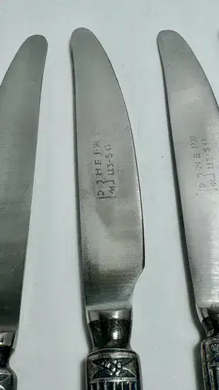 סכין מפלדת אל-חלד ציפוי כסף