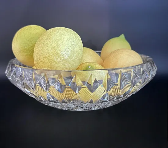קערה עגולה מקריסטל / זכוכית