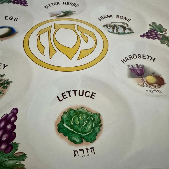 צלחת פסח מקרמיקה