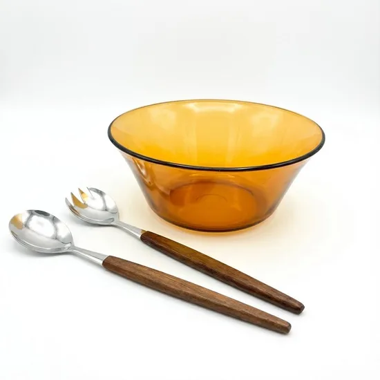 קערת זכוכית בצבע ענבר DURALEX - קוטר 23 ס"מ