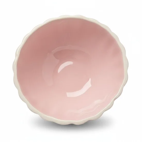 קערית על רגל מעוצבת רגל בצבע ורוד