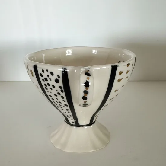 נר בספל "דרור" - רגל לבן