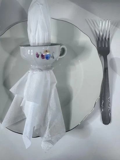 חבק יחיד למפיות מספל פורצלן וינטג'