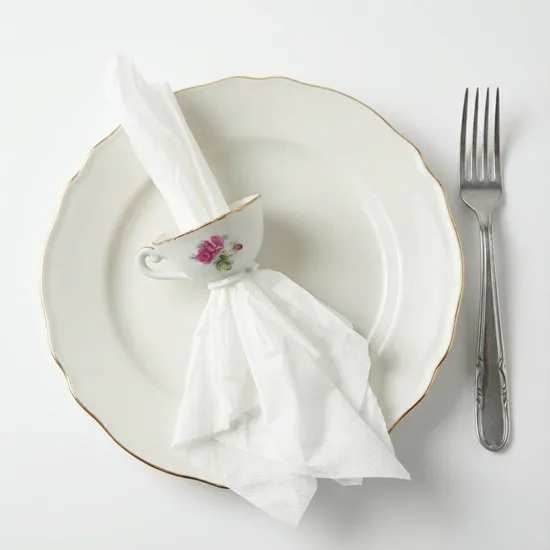 חבק יחיד למפיות מספל פורצלן וינטג'