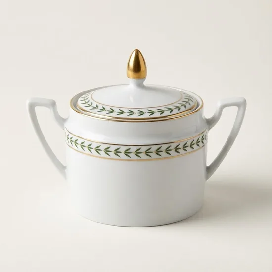 ​כלי קטן עם מכסה מפורצלן