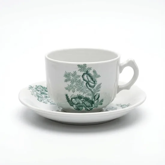 ספל וצלחת מחרס