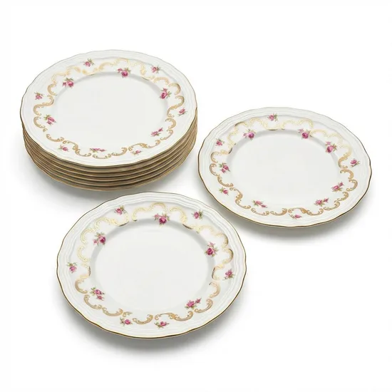 צלחת עוגה/מנה ראשונה מפורצלן קוטר 19 ס"מ