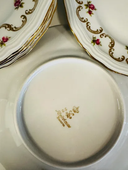 צלחת עוגה/מנה ראשונה מפורצלן קוטר 19 ס"מ