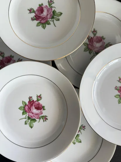 צלחת עוגה/מנה ראשונה מפורצלן קוטר 19 ס"מ