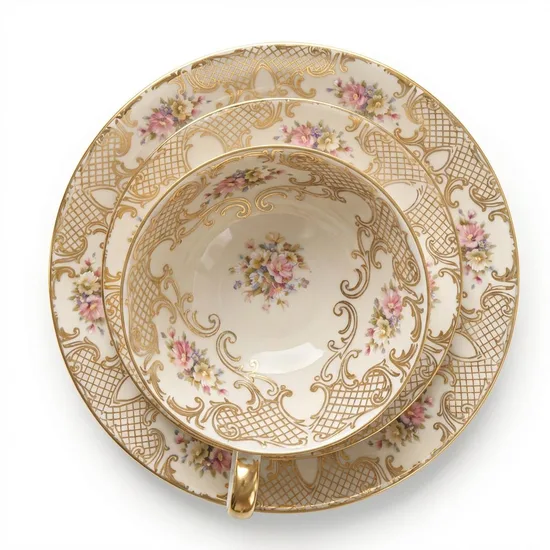 סט בודד טריו מפורצלן