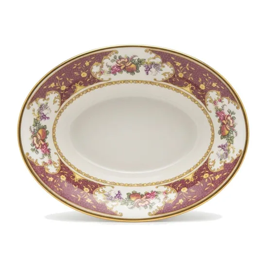 קערה קטנה אובלית מחרס אנגלי