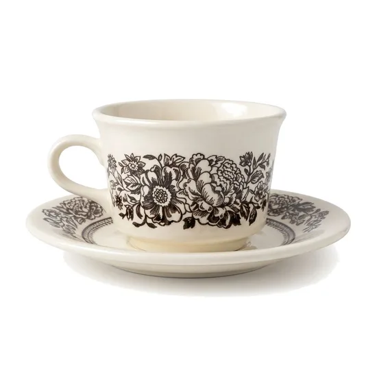 ספל וצלחת מחרס