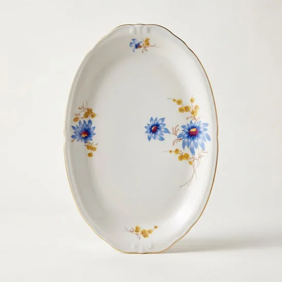 מגש אובלי להגשה מפורצלן