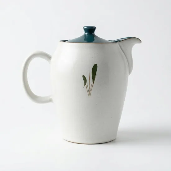 קומקום  חרס אנגלי סרוויס פס ירוק