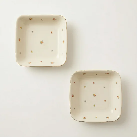 קערה מרובעת קוטר 24/24 ס"מ חלק מסרוויס דין