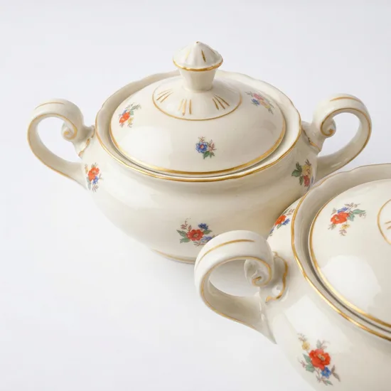 כל לסוכר מפורצלן בצבע שמנת חלק מסרוויס דין