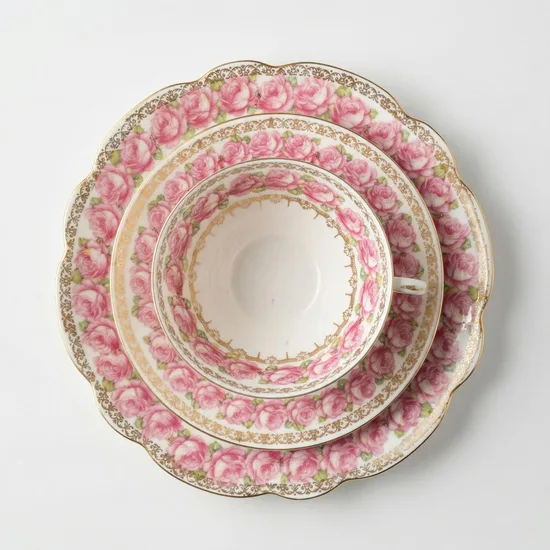 סט טריו מפורצלן