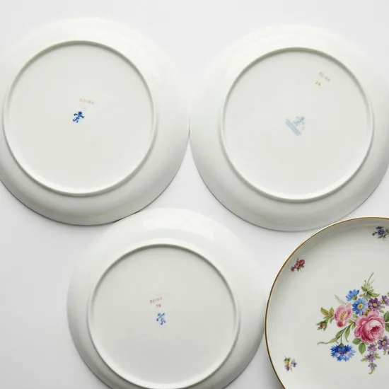 צלחת קוטר 18 ס"מ מפורצלן חלק מסרוויס חן