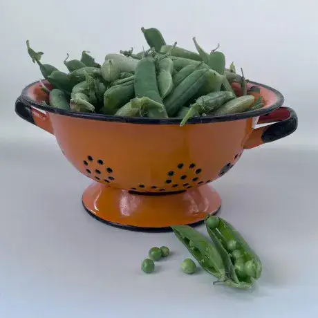 מסננת אמייל בצבע כתום