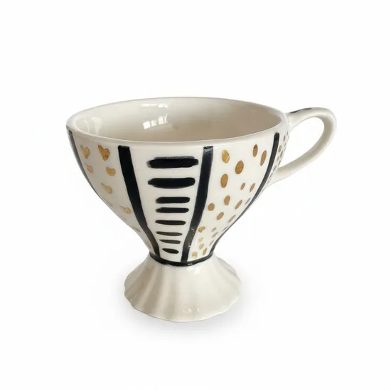 נר בספל "דרור" - רגל לבן