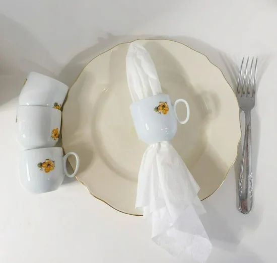 חבק למפיות מספל פורצלן וינטג'