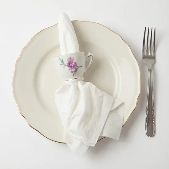 חבק יחיד למפיות מספל פורצלן וינטג'