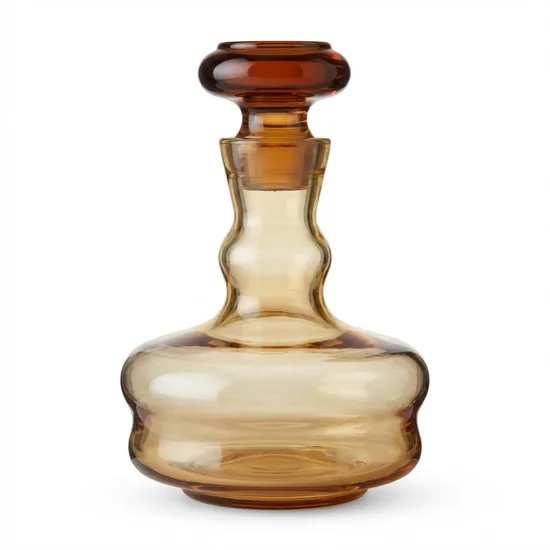 בקבוק קריסטל בצבע ענבר