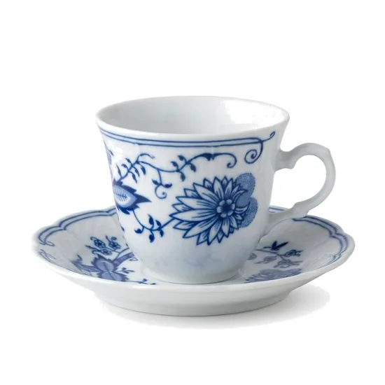 ספל וצלחת - "הבצל הכחול" מפורצלן יצרן Thun